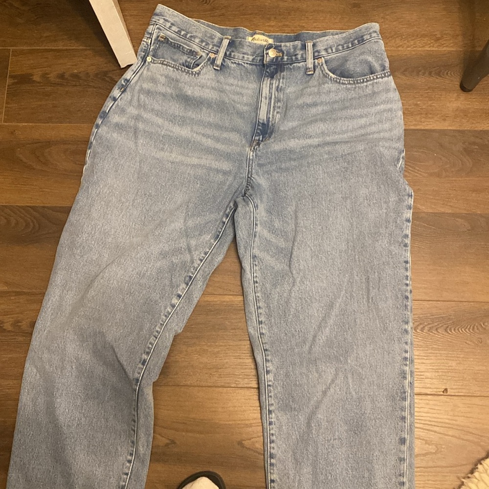 Womens madewell jeans 33 baggy straight